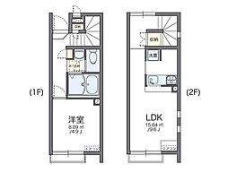 レオネクストリバーセブン 1LDKの間取図画像