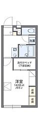 レオパレスサニーヴィラA 1Kの間取図画像