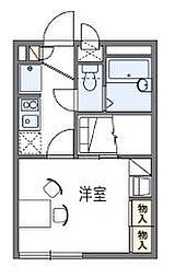 レオパレスYAMA 1Kの間取図画像