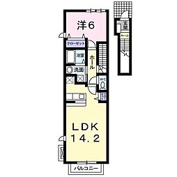 セレーサ 1LDKの間取図画像
