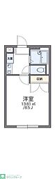 レオパレスO・Z-1 1Kの間取図画像