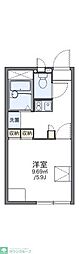 レオパレスRIVA2 1Kの間取図画像