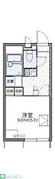 レオパレスベルウッド 1Kの間取図画像