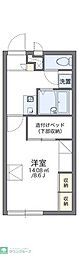 レオパレスグルーテンB 1Kの間取図画像