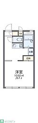 レオパレスミラノ 1Kの間取図画像