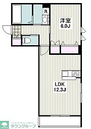湘南diary 1LDKの間取図画像