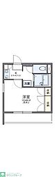 レオパレスカサベルデ 1Kの間取図画像