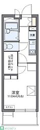 エクレールK下大槻 1Kの間取図画像