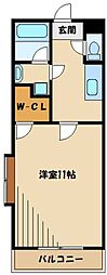 グランフォーレ2 1Kの間取図画像