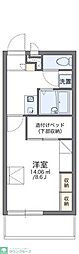 レオパレスソワメゾン3 1Kの間取図画像