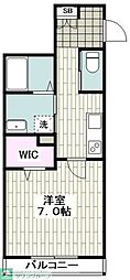 シンフォニアS 1Kの間取図画像
