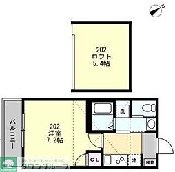 Felice鵠沼海岸 1Kの間取図画像
