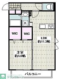 ウィンズ鵠沼2 1LDKの間取図画像