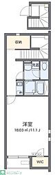 CLEINOプルメリア23 1Kの間取図画像