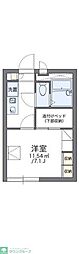 レオパレスアイン 1Kの間取図画像