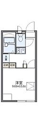レオパレス広貴 1Kの間取図画像