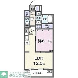 ル グランシャリオ 1LDKの間取図画像