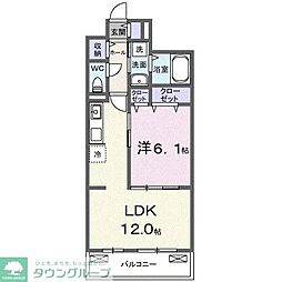 ル グランシャリオ 1LDKの間取図画像