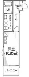 パークサイド平塚 1Kの間取図画像