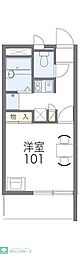 レオパレスラッキーハイムT 1Kの間取図画像