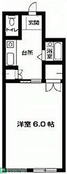 Chronos南矢名2番館 1Kの間取図画像
