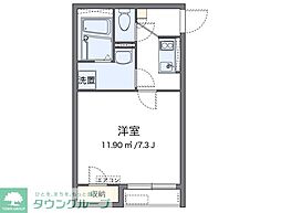 CLEINOBROOK 1Kの間取図画像