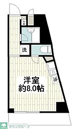 サザンクロス 1Kの間取図画像