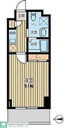 S-FORT小田原栄町 1Kの間取図画像