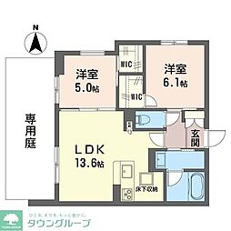 Up Draft 2LDKの間取図画像