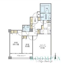 アパートメンツ東山 205 ｜ 東京都目黒区東山２丁目5-12（賃貸マンション2LDK・2階・81.30㎡） その2