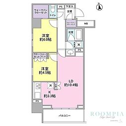 スタイリオ品川中延 2LDKの間取図画像