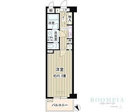 ルミエール祐天寺 1Kの間取図画像