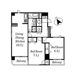 ユニーブル武蔵小山III 4階