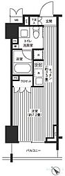 レジディア渋谷 1Kの間取図画像