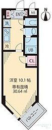 ビイルーム自由が丘 1Kの間取図画像