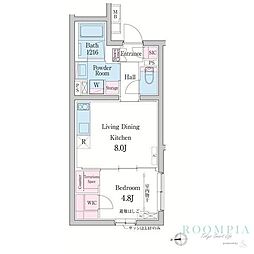 デュオメゾン渋谷 1LDKの間取図画像