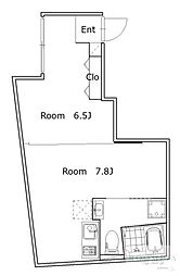 アトリア瀬田 1DKの間取図画像