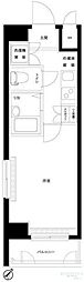 ルーブル西五反田弐番館 1Kの間取図画像