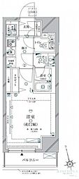 CRACIA三軒茶屋 1Kの間取図画像
