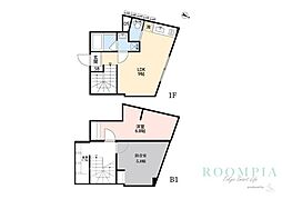 オークレスト下目黒 2LDKの間取図画像