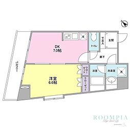 COMFORIA池尻 1DKの間取図画像