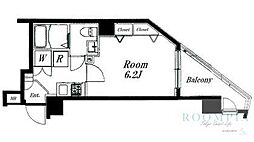 ステージファースト三軒茶屋ASYLCOURT2 1Kの間取図画像
