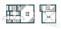 グランエッグス三軒茶屋N 1Kの間取図画像