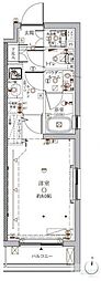 CRACIA目黒都立大学 1Kの間取図画像