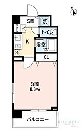 シティベース桜丘 1Kの間取図画像