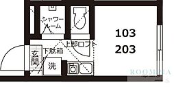 SPILYTUS目黒 ワンルームの間取図画像