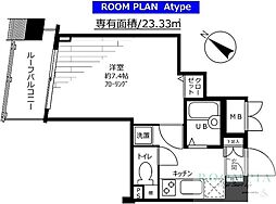 ステージファースト用賀アジールコート 1Kの間取図画像