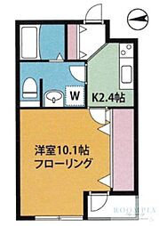 ルミナスコート三軒茶屋 1Kの間取図画像
