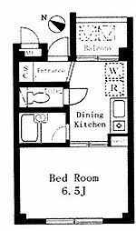 レジェンド西小山 1Kの間取図画像