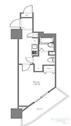 ガラ・ステージ目黒不動前 1Kの間取図画像
